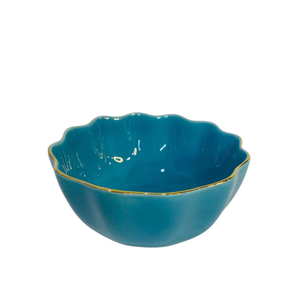 Lenox X Kate Spade Gwinnett Lane Turquoise 5 Inch All Purpose Bowl